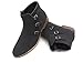Easy Strider Chelsea Ankle Shoe Boots – Suede Material (Brown/Black/Navy) – Classic Footwear For Men – Comfortable Rounded Toe – Side Buckles With Zippered Closure (Sizes 7 To 15)
