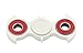 heytech Fidget Spinner Fidget Toy Bat Style EDC High Speed Ceramic Bearing ADHD Toy Autism Toy(White Red)