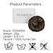 FESHFEN Human Hair Messy Buns, 100% Human Hair Bun Hair Piece Real Hair Extension Wavy Curly Hair Scrunchies Tousled Updo Chignon Hairpieces for Women Girls, Dark Strawberry Blonde
