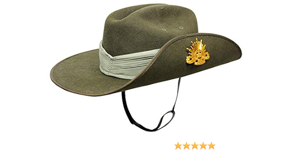 AUSTRALIAN SLOUCH HAT with PUGGAREE AND 