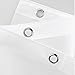 Eforcurtain Small Size 36 by 72 Inch Semi-Transparent EVA Shower Curtain Liner with 2 Magnets Metal Grommets Bathroom Curtain Liner Waterproof