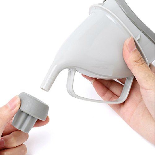 RUNACC Outdoor Urinal Portable Urination Device Plastic Travel Urinary Camping Urine Funnel for Outdoor Standing Pee, Grey