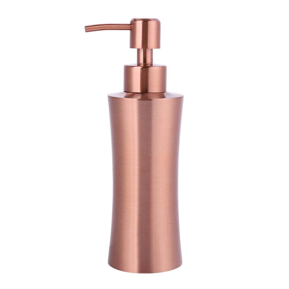 Nikou Soap Dispenser, 304 Stainless Steel Liquid Lotion Pump Bottle, Refillable Shampoo Container with Pump, Dispenser for Kitchen Bathroom Countertop, Polished Chrome Finish (Size : 250ml)