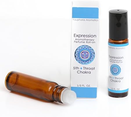 EXPRESSION, 5th/Throat Chakra Aromatherapy Perfume Roll-On by Youphoria Aromatics