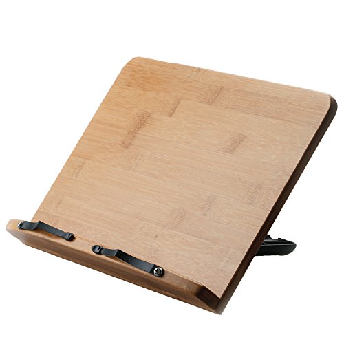 Camino 12.6x8.6-inch natural wood automatic angle stand