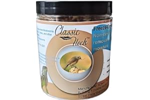 Classic Flock 3.5oz Freeze-Dried Mealworms – All Natural High Protein Pet Food for Birds, Chickens, and Reptiles