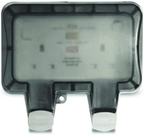 BG Electrical WP22RCD Nexus Storm IP66 Grey 2 Gang 13A 30mA DP RCD Latched Switched Socket by B G Electrical - Image 3