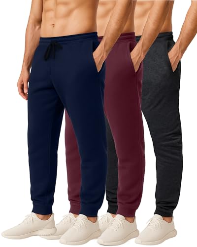 Men's Cotton Sweatpants 3 Pack