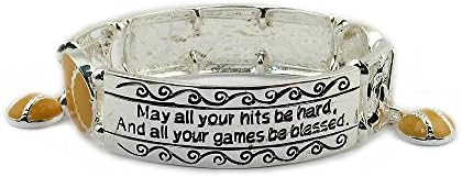 Softball Bracelet: #1 Top Selling Gift for Softball Player, Coach and Team. Why Purchase Another Softball Trophy?