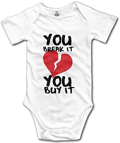 Baby Girls' You Break It You Buy It Newborn Clothes SHORT SLEEVES