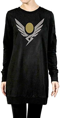 Mercy Overwatch Women's Long Fleece O-neck Pullover Hoodies