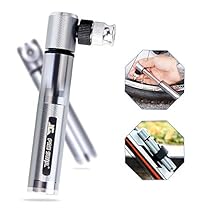 Mini Bomba para Bicicleta portátil Saiveina Bomba de Aire, con Válvulas Presta y Schrader, con 160 PSI, Ideal para Carretera, Montaña, BMX, Cyclocross y Bicicletas Híbridas etc.