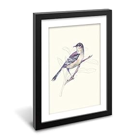 Black Paper Framed Canvas Wall Art for Living Room, Bedroom Beautiful Birds Flying Canvas Prints for Home Decoration Ready to Hanging - 23x31 inches