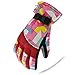 KINEED Waterproof Windproof Girls Boys Youth Winter Ski Snow Snowboard Riding Cycling Warm Gloves Large Red