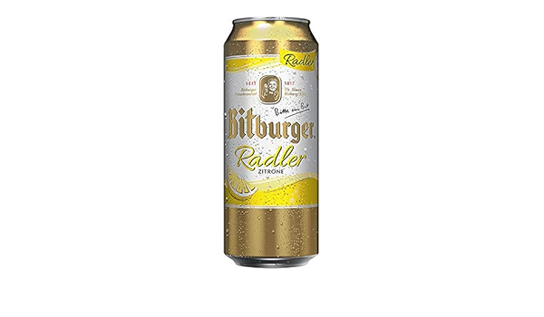 2 x Bitburger Radler 24x0.5L=48 latas 2.5% vol cerveza con ...