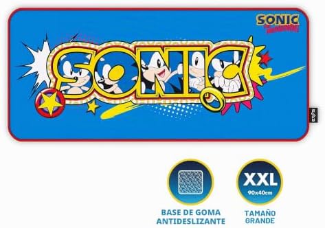 Gaming Mouse Pad ESG Sonic Classic (XXL, Anti-Slip Rubber Base, Sonic)
