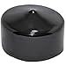 (Pack of 4) SBDs 2 Inch Round Black Vinyl End Caps, Flexible Push-On Pipe Post Rubber Covers | All Caps 1