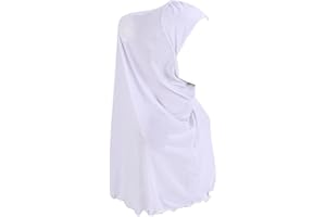 JOIZPAPA Girls Muslim Hijab Solid Color Head Scarf Kids Islamic Arab Scarf Shawls Head Wrap for Girls age 7-12