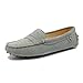 Minitoo Womens Casual Comfortable Suede Leather Driving Moccasins Loafers Boat Shoes Flats