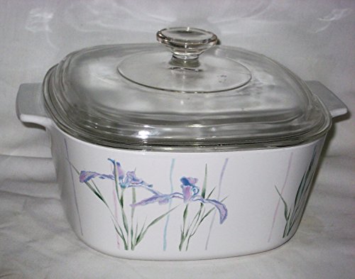 Click Here to See More Images Corning Shadow Iris 3 Quart Square Covered Casserole, No Lid, Fine China Dinnerware