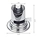 BQTime Universal 3 Mode Angle Adjustable Shower Head Holder,Solid Vacuum Suction Cup Handheld Shower Bracket with Adhesive 3M Stick Disc, Reusable, Heavy Duty, Waterproof, Wall Mount Bathroom, Chrome