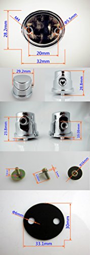 Goedrum 10 Single Ended Tom/Bass Drum Lugs with Mounting Screws for 7~11mm Drum Shell