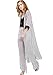 MissShorthair Womens Chiffon Kimono Cardigans Long Blouse Sheer Cover Ups