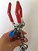 Lab Clamp 3 Finger Rubber Coated Prong Jaws 360° Adjustable Swivel
