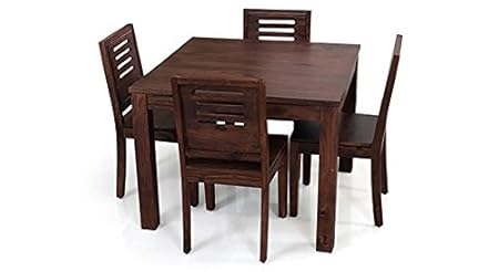 Urban Ladder Arabia Capra Four Seater Dining Table Set (Mahogany)