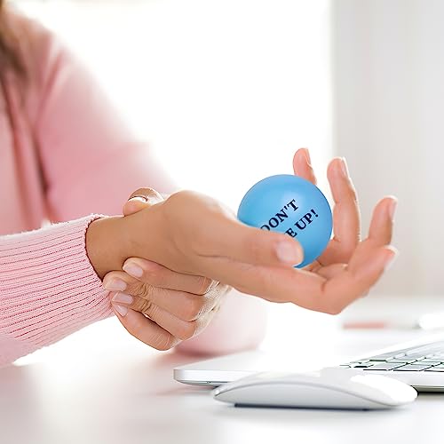 LovesTown 18PCS Inspirational Stress Relief Balls, Motivational Stress Balls 2 Inch Colorful Foam Squeeze Balls with Positive Quetos for Kids Adults Anxiety Fidget Sensory Hand Exercise