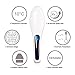 #1 Hair Brush Straightening Brush - Angel Kiss Hair Straightener Electric Heating Ceramic Comb Digital Anion Hair Care, Anti-Scald Effective Detangling Silky Hair Brush White Nasv100