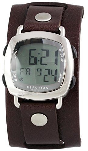 Kenneth cole reaction men s digital steel watch brown l…