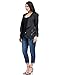 LookbookStore Women’s Plus Size Black Draped Business Casual Zip Blazer Jacket
