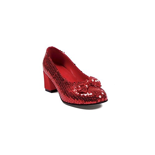 Ellie Shoes PL2214RD-L Red Sequin Shoes Adult LARGE