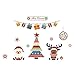 ANPHSIN 2 pcs Christmas Window Sticker Decal - Removable DIY Wall Door Mural Decoration for Holiday and Party (Christmas Tree + Bell) - L