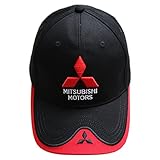 LOVEBLING Adjustable Moto gp Racing F1 Baseball Cap Sport Hat for Mitsubishi Black