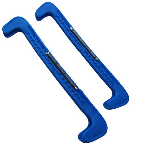 Ownsig Adjustable Ice Hockey Skate Blade Guards Protector Case Ball Skate Protection Cover Blue