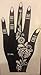Pack of 5 RIGHT UPPER PART OF HAND AS SEEN IN VOGUE Indian Arabian Tattoo Reusable Stickers LAMINAU Stencils
