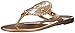 Jack Rogers Women's Georgica Jelly Sandal, Gold, 9 M US
