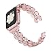 Wearlizer Rose Gold Womens Compatible Apple Watch Band 38mm 40mm iWatch Wristband Replacement Rhinestone Stainless Steel Strap Beauty New Bracelet Metal Hand Removal Link Series 4 3 2 1 Sport Edition