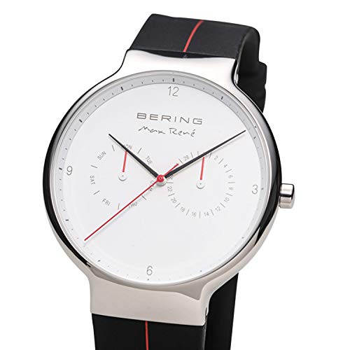 BERING-Time-Mens-Slim-Watch-15542-404-42MM-Case-Max-Ren-Collection-Silicone-Strap-Scratch-Resistant-Sapphire-Glass-Minimalistic-Designed-in-Denmark