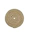 Cleverbrand Inc. Jute Webbing, 3.50 Inches x 8 Yards - Natural with Black Stripes