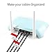 TBMax Cat6 Ethernet Cable 100ft with RJ45 Connectors, Cable Clips & Labels - 100 Feet Long Flat Network LAN Cable for Computer/Router -White