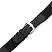 Hadley-Roma 18mm 'Men's' Leather Watch Strap, Color:Black (Model: MSM866RA 180)