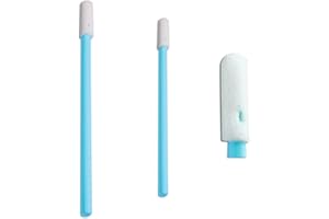 CI KYAN 100 pcs 2.75" Small Head Foam Tip Cleaning Swab Lint Free Foam Tipped Swab Sticks for Camera Optical Lens and Electronics Detailing and Hard-to-Reach Area CK-FS742(100)