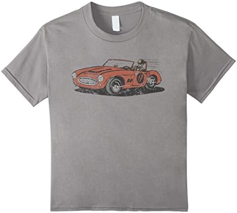 Kids Vintage Race Car for Kids And Birthday Boys &amp; Girls 4 Slate
