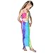 PGXT Girls 3 Pcs Mermaid Tail Rainbow Fish scale Bathing Suit Swimwear