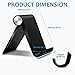Fynix 2 Pack Cell Phone Stand, Adjustable Foldable Phone Stand Holder Cradle Compatible iPhone X 8 7 6 6s Plus Se 5 5s 5c iPad, Galaxy Smartphone Tablet E-Reader, Black