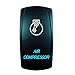STVMotorsports Laser AIR COMPRESSOR Blue Rocker Switch 20A 12V On-Off LED Light