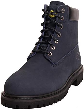 6" Men's Soft Toe Work Boots - Stylish Leather Work Boots - Lace Up, Oil and Slip Resistant Boots with Rubber Outsoles